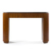 Duncan - Modern Faux Concrete + Walnut Console Table / VGMC-GF-1A024