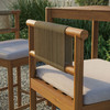 Eleni Outdoor Patio Teak Wood Bar Stools Set of 2 by Modway / EEI-7626