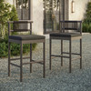 Eleni Outdoor Patio Teak Wood Bar Stools Set of 2 by Modway / EEI-7626