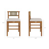 Eleni Outdoor Patio Teak Wood Counter Stools Set of 2 by Modway / EEI-7627