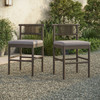 Eleni Outdoor Patio Teak Wood Counter Stools Set of 2 by Modway / EEI-7627