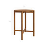 Eleni Round 35 Inch Outdoor Patio Teak Wood Round Bar Table by Modway / EEI-7628