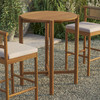 Eleni Round 35 Inch Outdoor Patio Teak Wood Round Bar Table by Modway / EEI-7628