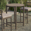 Eleni Round 35 Inch Outdoor Patio Teak Wood Round Bar Table by Modway / EEI-7628