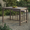 Eleni Rectangle 56-Inch Outdoor Patio Teak Wood Rectangular Bar Table by Modway / EEI-7629