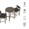 Eleni 3-Piece Outdoor Patio Teak Wood Bar Set by Modway / EEI-7630