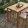 Eleni 5-Piece Outdoor Patio Teak Wood Bar Set by Modway / EEI-7631