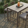 Eleni 5-Piece Outdoor Patio Teak Wood Bar Set by Modway / EEI-7631