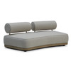 Alicante - Outdoor Grey Fabric + Latte 5-Piece Sofa Set / VGVK-F032-5PC-SET
