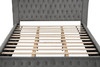 83.5"W X 88"D X 87.5"H E.King Bed, Gray / CM7482GY-EK-BED