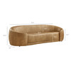 Contessa Curved Vegan Leather Sofa by Modway / EEI-7582