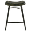 Bayu Leather Upholstered Counter Stool Espresso (Set of 2) / CS-109258