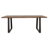 Ditman 80-inch Live Edge Dining Table Grey Sheesham / CS-110181