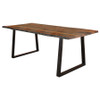 Ditman 80-inch Live Edge Dining Table Grey Sheesham / CS-110181