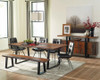 Ditman 80-inch Live Edge Dining Table Grey Sheesham / CS-110181