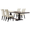 Phelps 5-piece Rectangular Dining Table Set Distressed Noir / CS-121231-S5