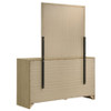 Hendricks 6-drawer Bedroom Dresser and Mirror Light Oak / CS-222653M