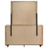 Leanne 6-drawer Sinter Stone Top Dresser and Mirror Light Oak / CS-223133M