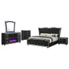 Lorient 5-piece California King Bedroom Set Black / CS-223161KW-S5B