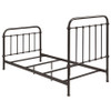Livingston Metal Twin Open Frame Bed Dark Bronze / CS-300399T