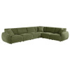 Elysia 6-piece Chenille Upholstered Modular Sectional Sofa Green / CS-551895-SET