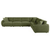 Elysia 6-piece Chenille Upholstered Modular Sectional Sofa Green / CS-551895-SET