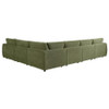 Elysia 6-piece Chenille Upholstered Modular Sectional Sofa Green / CS-551895-SET