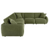 Elysia 6-piece Chenille Upholstered Modular Sectional Sofa Green / CS-551895-SET