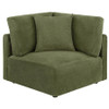 Elysia 6-piece Chenille Upholstered Modular Sectional Sofa Green / CS-551895-SET