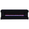 Mallory TV Stand Fireplace Console Bluetooth Speaker Black High Gloss / CS-701803