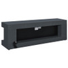 Mallory TV Stand Fireplace Console Bluetooth Speaker Grey High Gloss / CS-701823