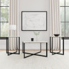 Tobin 3-piece Marble Top Coffee and End Table Set White / CS-707698-S3