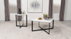 Tobin 2-piece Marble Top Coffee and End Table Set White / CS-707698-S2