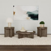 Kinkaid 3-piece Solid Wood Coffee and End Table Set Brown / CS-710138-S3