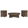 Kinkaid 3-piece Solid Wood Coffee and End Table Set Brown / CS-710138-S3