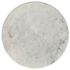 Hermas 2-piece Round Marble Coffee and End Table Set White / CS-710738-S2