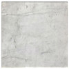 Ebby Square Genuine Marble Top Metal End Table White / CS-710747