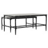 Ebby 2-piece Genuine Marble Top Nesting Coffee Tables White / CS-710740