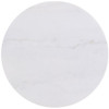 Jason Round White Marble Top Coffee Table Honey Brown / CS-712418