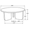 Dale 3-piece Solid Wood Coffee and End Table Set Brown / CS-721998-S3