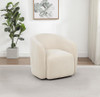 Gerley Chenille Upholstered Swivel Accent Chair Beige / CS-902473