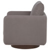 Iris Fabric Upholstered Swivel Accent Chair Stone / CS-903258