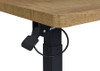 Westpark Pneumatic Adjustable C-Shape Side Table with Casters Mango / CS-930301