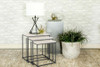 Medora 3-piece Marble Top Nesting Table Set White / CS-936016