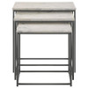 Medora 3-piece Marble Top Nesting Table Set White / CS-936016