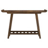 Ornelas 46-inch Console Table with Slatted Shelf Mango Brown / CS-950415
