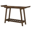 Ornelas 46-inch Console Table with Slatted Shelf Mango Brown / CS-950415