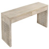 Rickman 2-drawer Wood Entryway Console Table White Washed / CS-959543