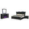 Lorient 4-piece California King Bedroom Set Black / CS-223161KW-S4B