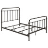 Livingston Metal Full Open Frame Bed Dark Bronze / CS-300399F